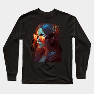 Chiaroscuro girl Long Sleeve T-Shirt